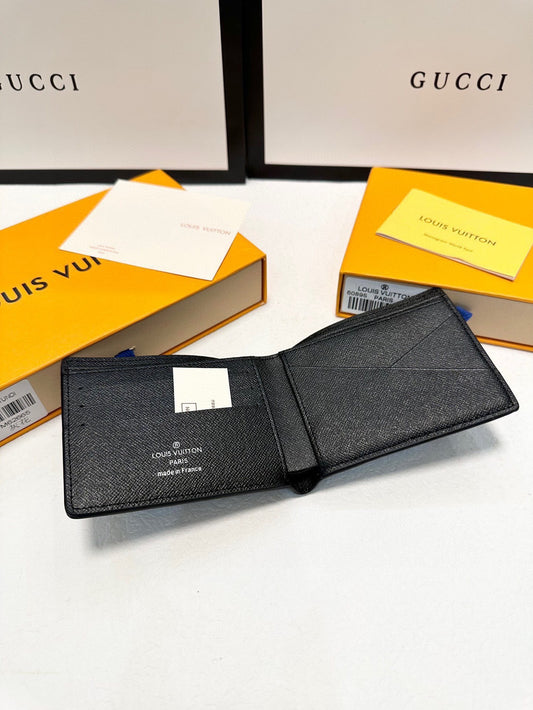 Louis Vuitton Wallet Grey Bifold Monogram