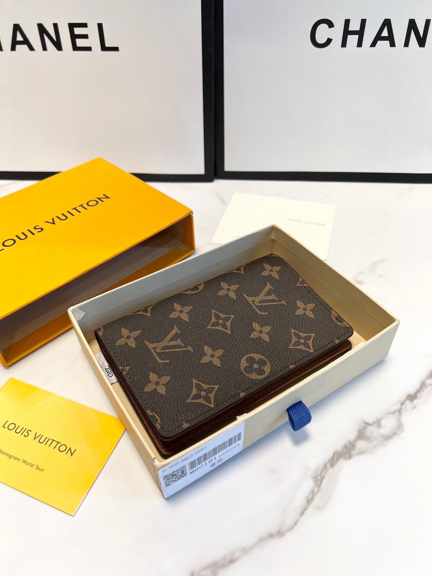 Louis Vuitton Brown Monogram Trifold Wallet