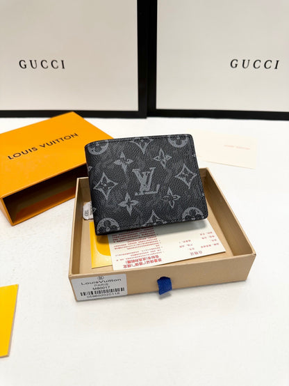 Black And White Louis Vuitton Bifold Wallet