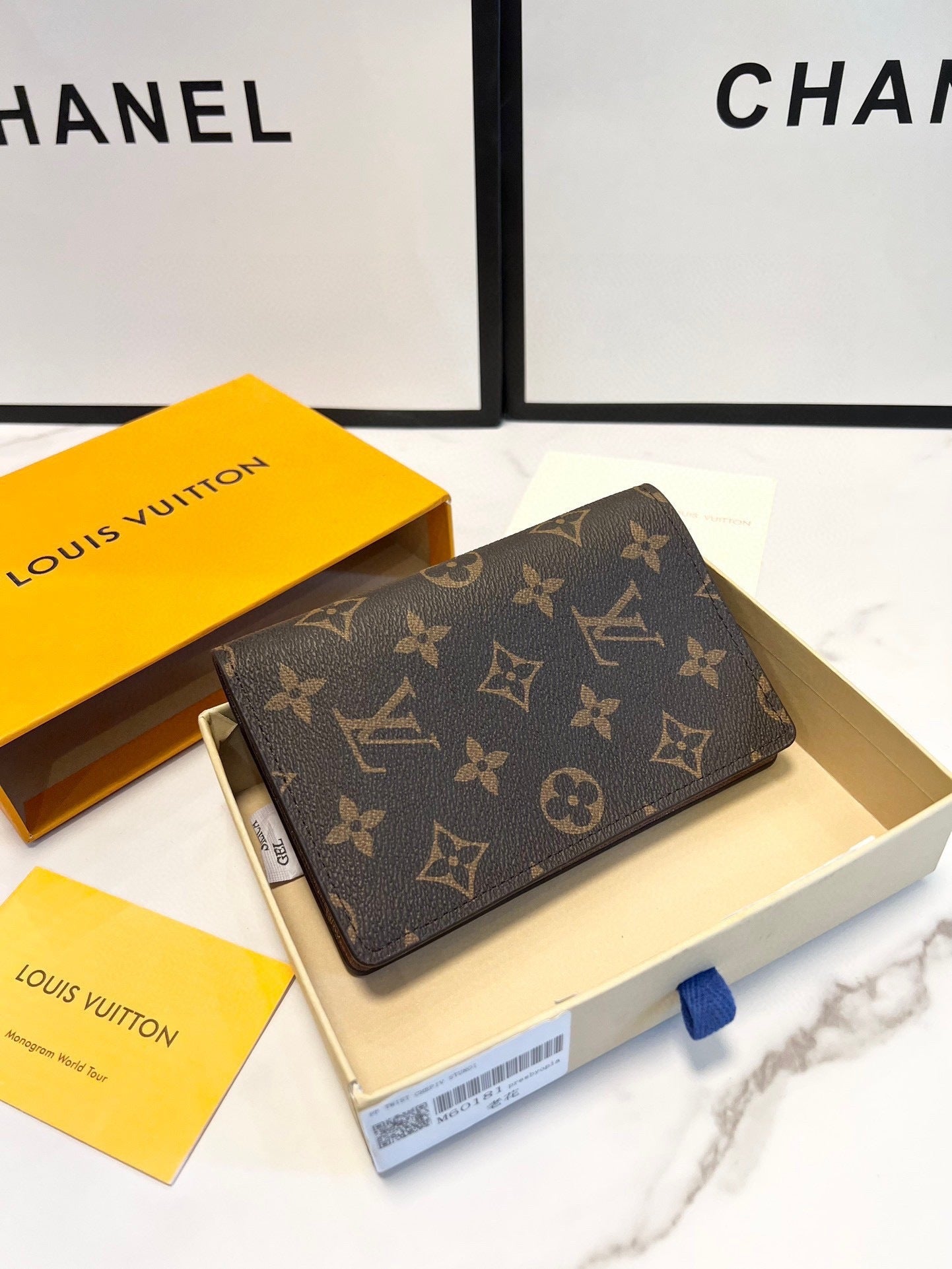 Louis Vuitton Brown Monogram Trifold Wallet