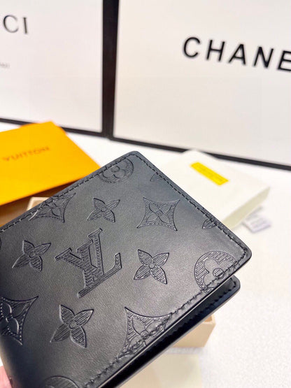 Black Louis Vuitton Wallet Bifold Monogram