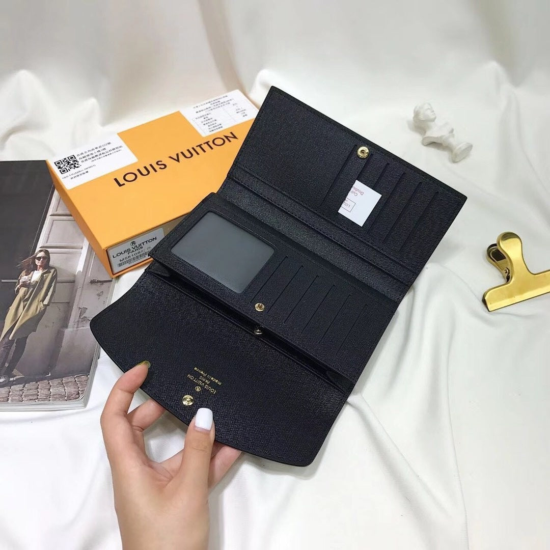 Louis Vuitton Wallet Brown Button Monogram