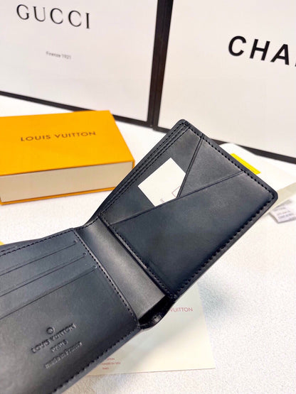 Black Louis Vuitton Wallet Bifold Monogram