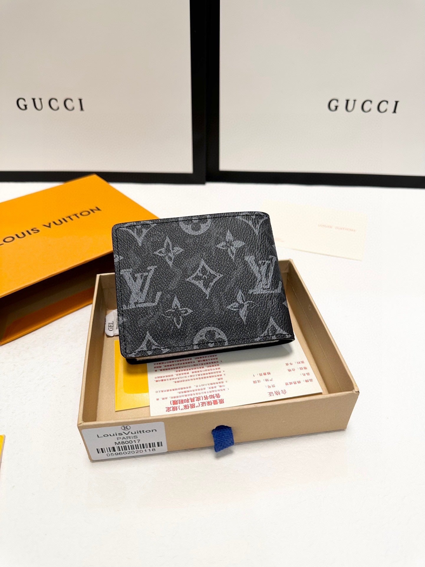 Black And White Louis Vuitton Bifold Wallet