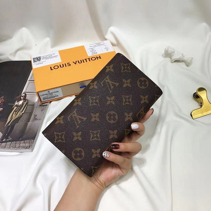 Louis Vuitton Wallet Brown Button Monogram