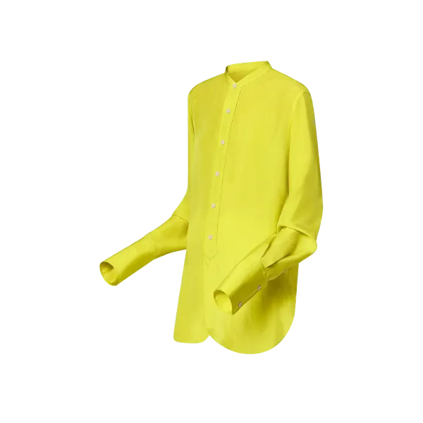 Chartreuse Silk Shirt