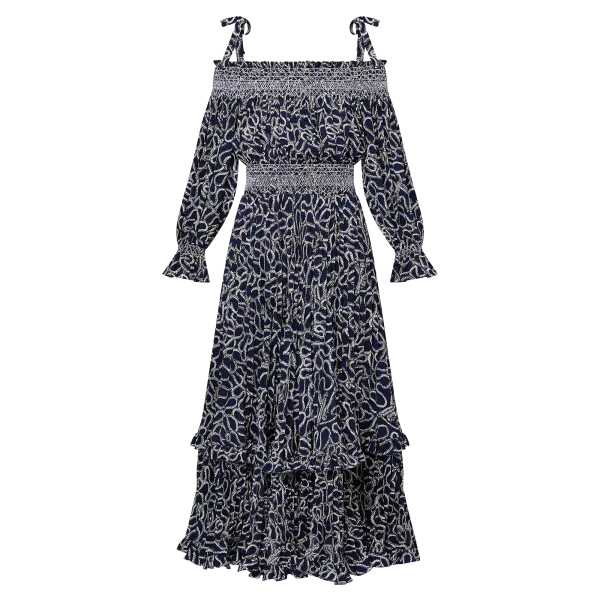 Embroidered Band Dress