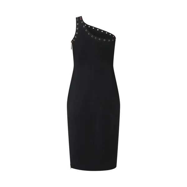 Eyelet Trim Dress