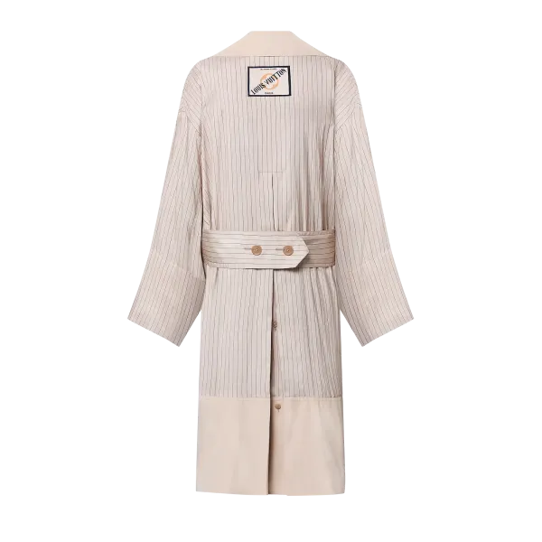 Fluid Striped Coat