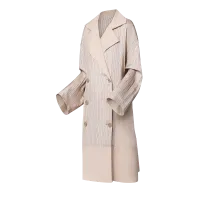 Fluid Striped Coat