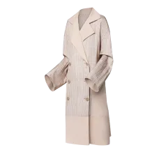 Fluid Striped Coat