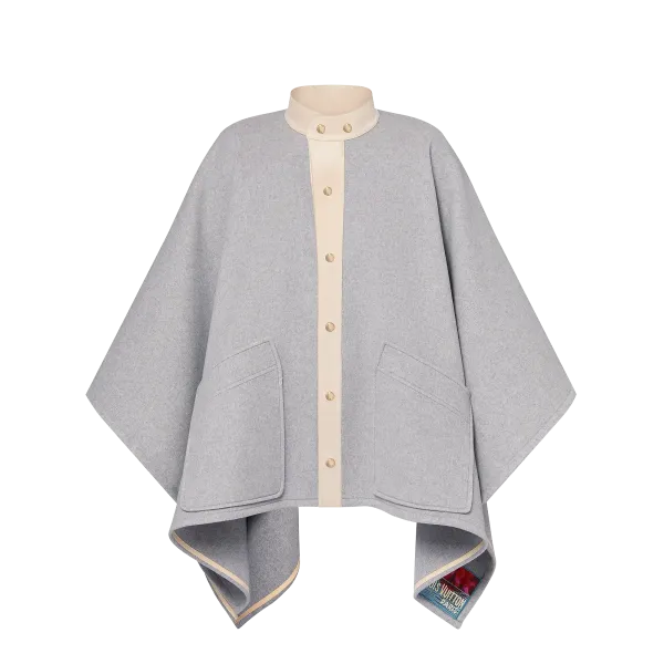 Leather Trim Cape
