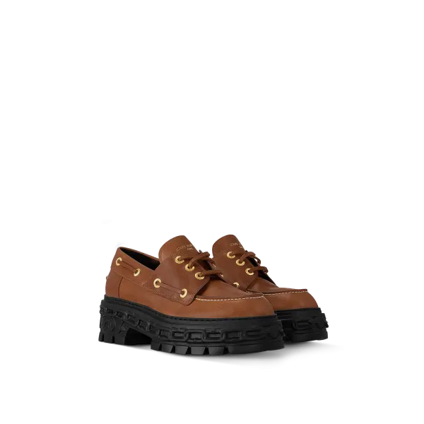 LV Record Boat Shoe