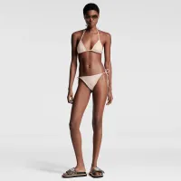 Mahina Monogram Self-Tie Bikini Bottoms
