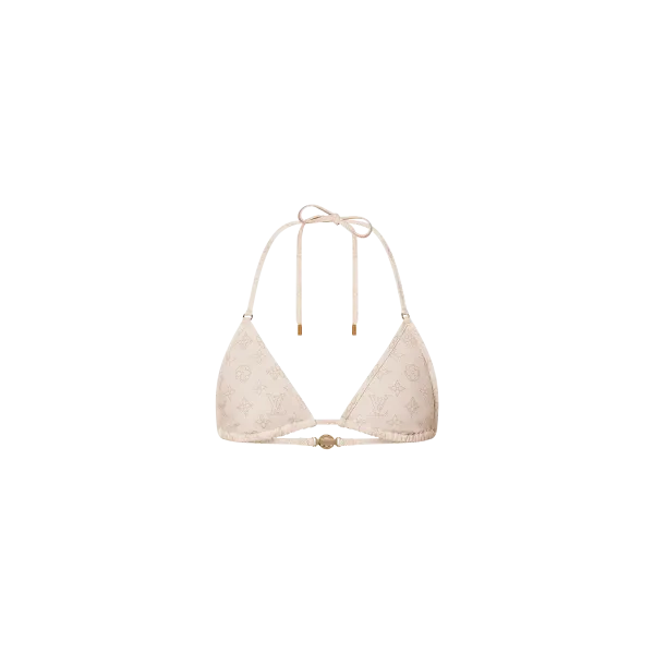 Mahina Monogram Triangle Bikini Top