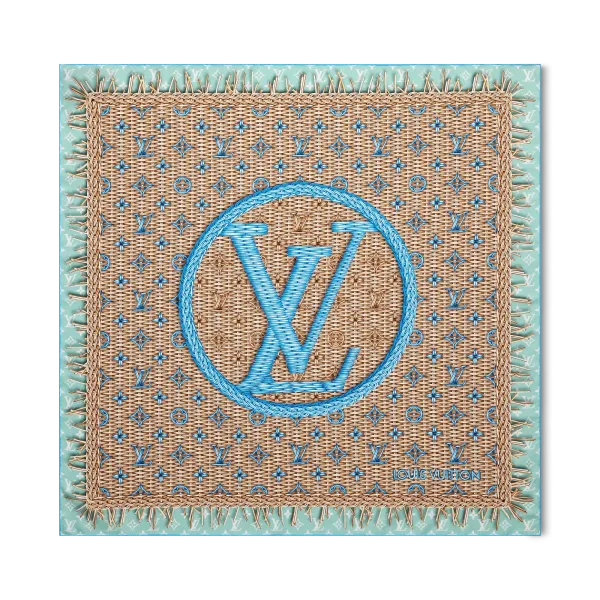 Monogram Rattan Square 90