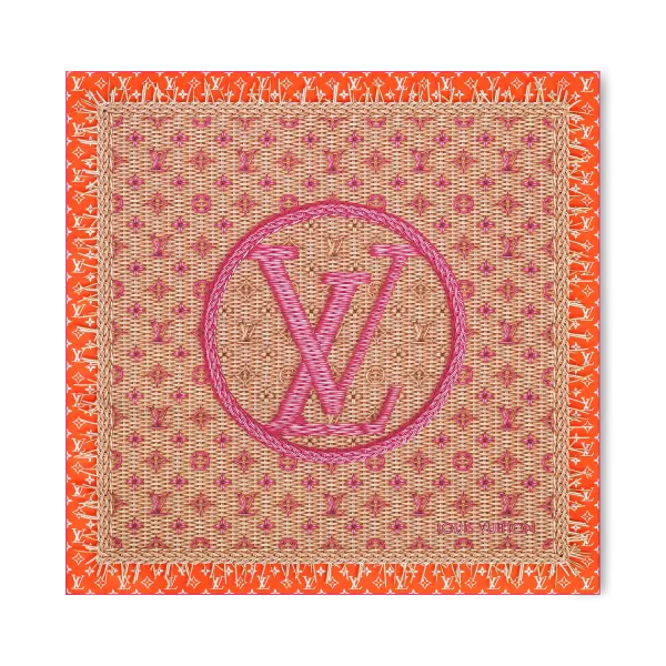 Monogram Rattan Square 90