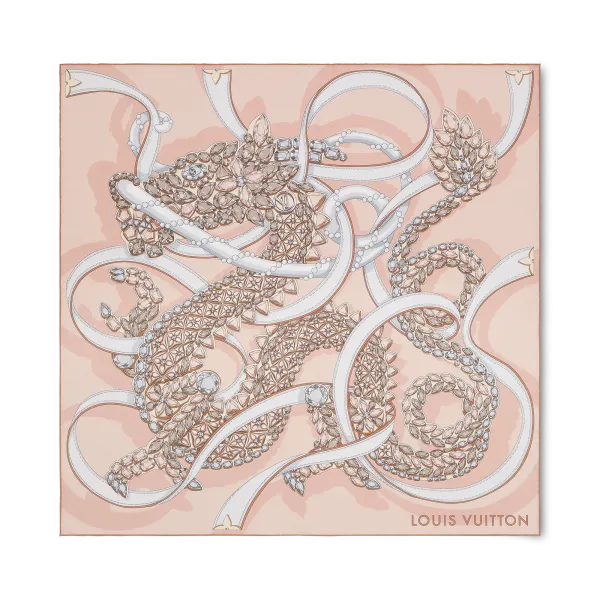 Precious Dragon Silk Square 90