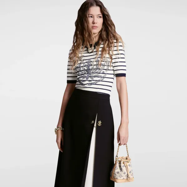 Striped Anchor Knit Top