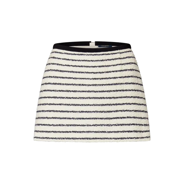 Striped Tweed Mini Skirt