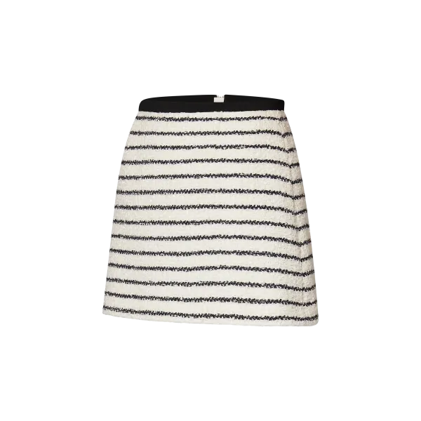 Striped Tweed Mini Skirt