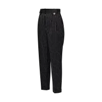 Tailored Pinstripe Carrot Pants