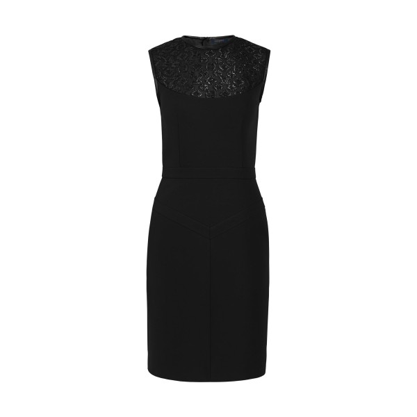 3-Hole Dress With Embroidered Plastron