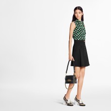 A-Line Button Up Mini Skirt