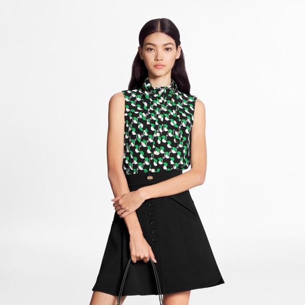 A-Line Button Up Mini Skirt
