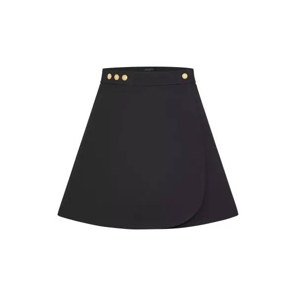 A-Line Mini Wrap Skirt