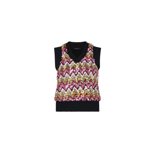 A Sleeveless V-Neck Top