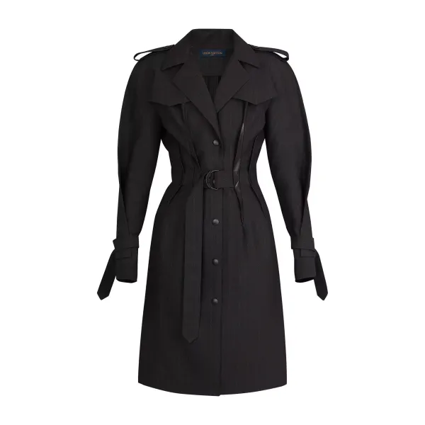 Belted Button-Up Dress