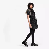 Belted Ruffle Dress