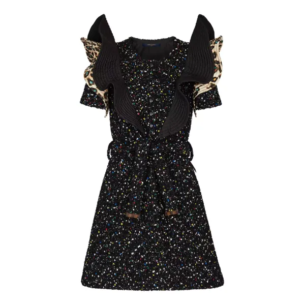 Belted Ruffle Dress