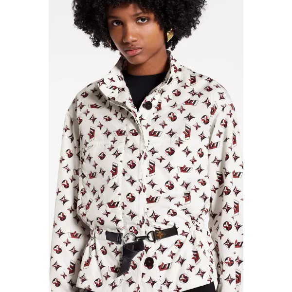 Belted Short Hooded Parka