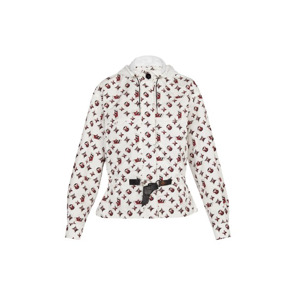 Belted Short Hooded Parka