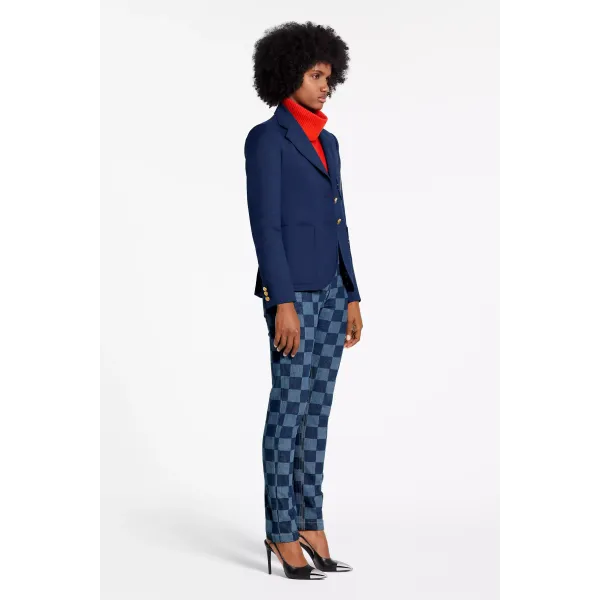 Blazer Jacket With Embroidered Patch