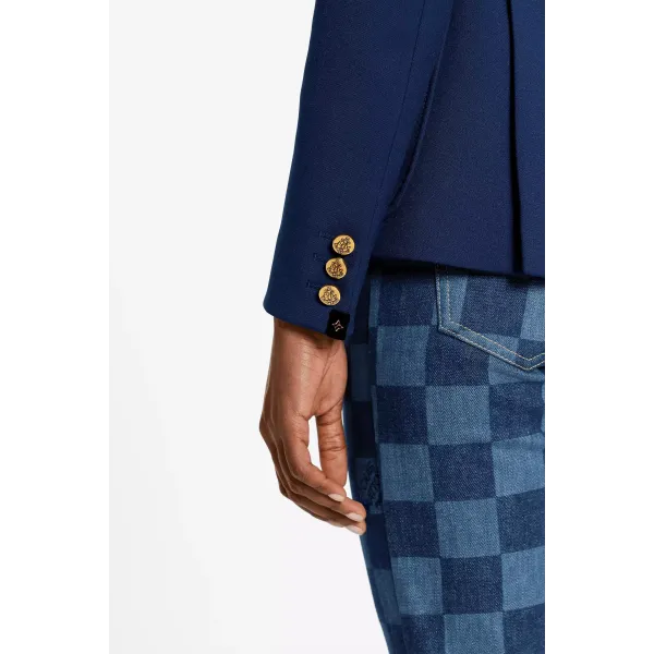 Blazer Jacket With Embroidered Patch