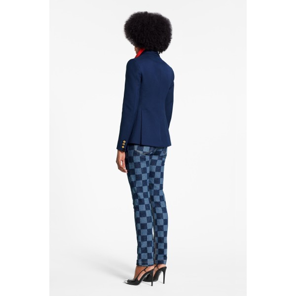 Blazer Jacket With Embroidered Patch