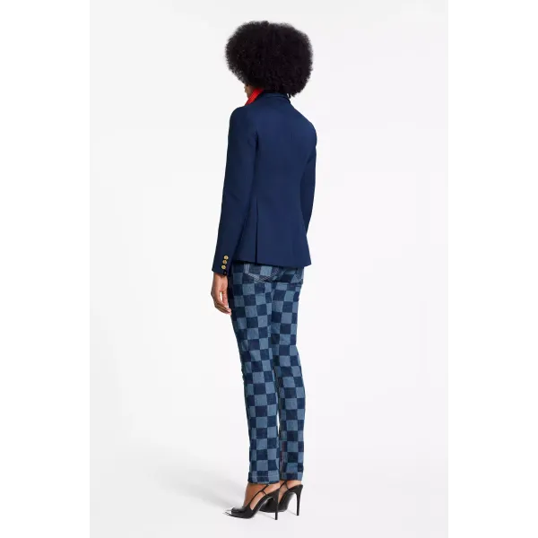 Blazer Jacket With Embroidered Patch