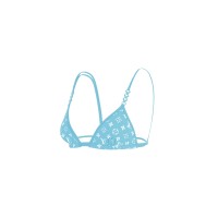 Blurry Monogram Bikini Top With Jewel Straps
