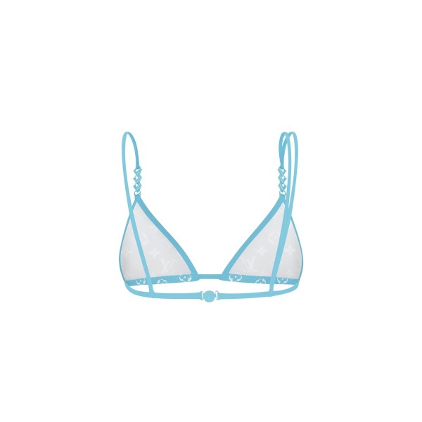 Blurry Monogram Bikini Top With Jewel Straps