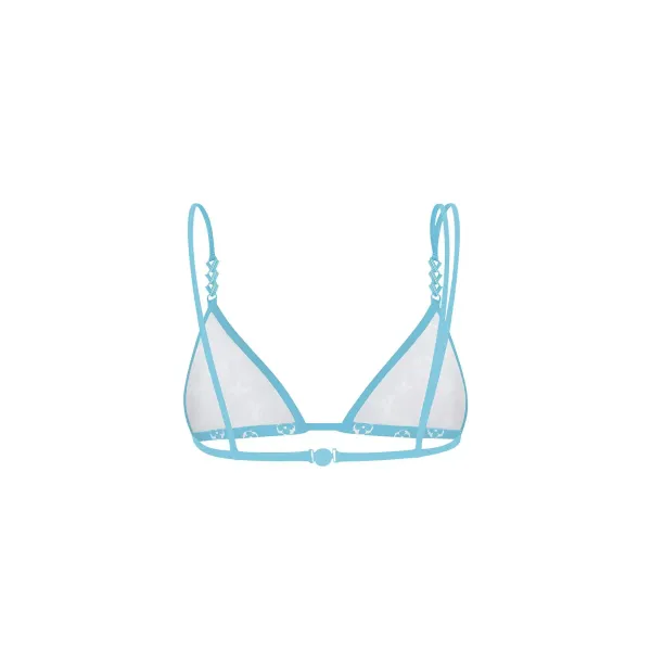 Blurry Monogram Bikini Top With Jewel Straps