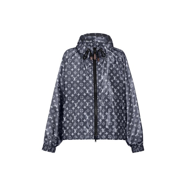 Blurry Monogram Hooded Parka