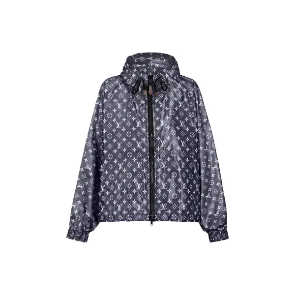 Blurry Monogram Hooded Parka