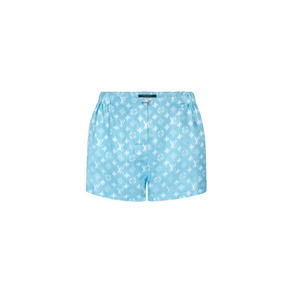 Blurry Monogram Pyjama-style Shorts