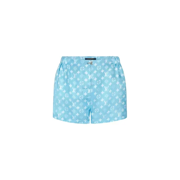 Blurry Monogram Pyjama-style Shorts