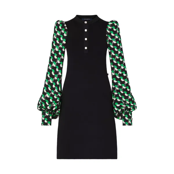 Buttoned Collar Dress