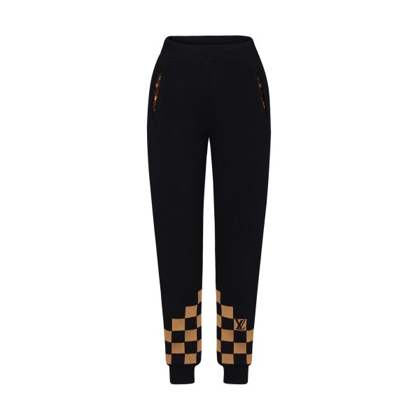 Checkerboard Knit Pant