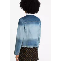 Collarless Jacket With Fringes
